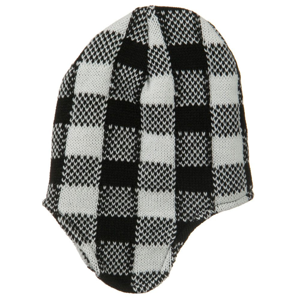 Buffalo Plaid Peruvian Beanie Hat