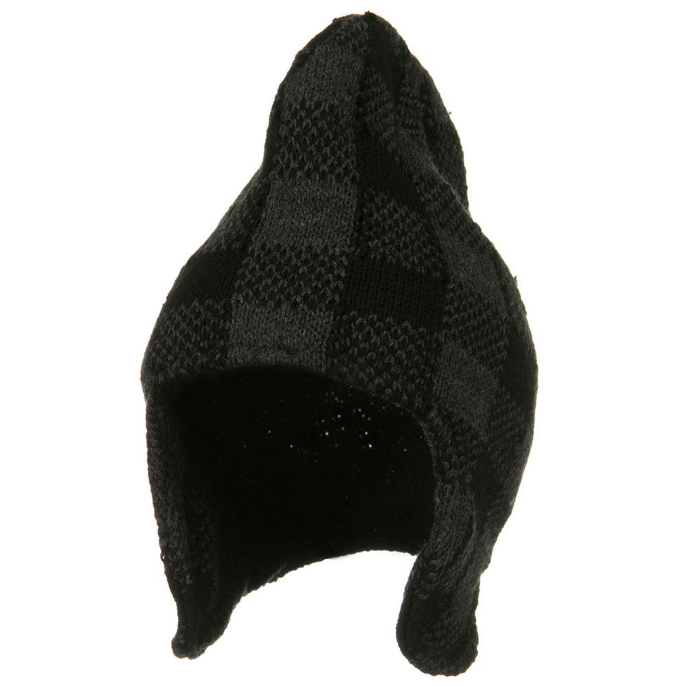 Buffalo Plaid Peruvian Beanie Hat