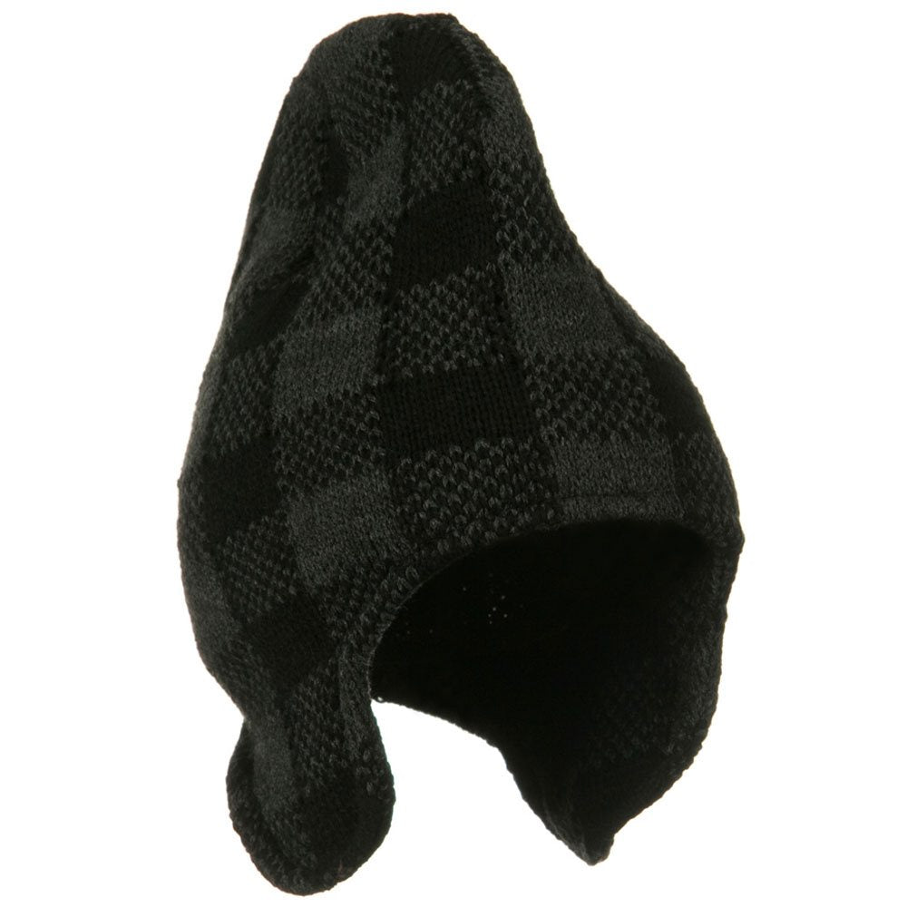 Buffalo Plaid Peruvian Beanie Hat