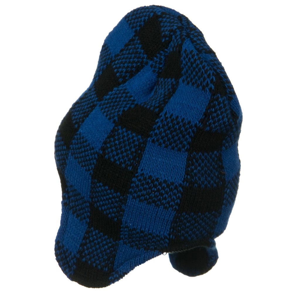 Buffalo Plaid Peruvian Beanie Hat