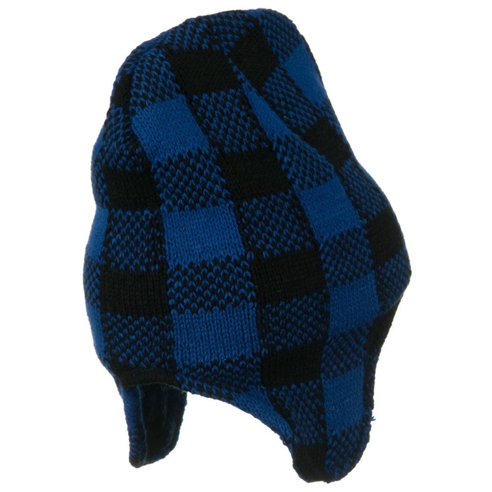 Buffalo Plaid Peruvian Beanie Hat