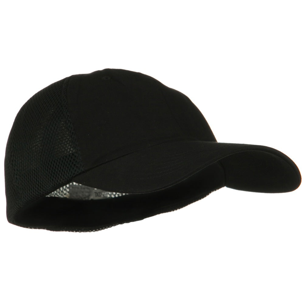 Big Size Summer Twill Mesh Flexible Fitted Cap