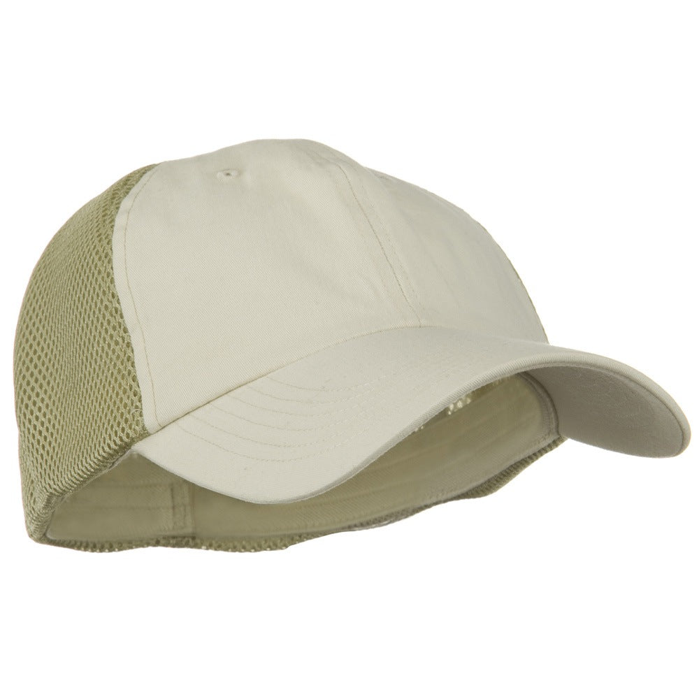 Big Size Summer Twill Mesh Flexible Fitted Cap