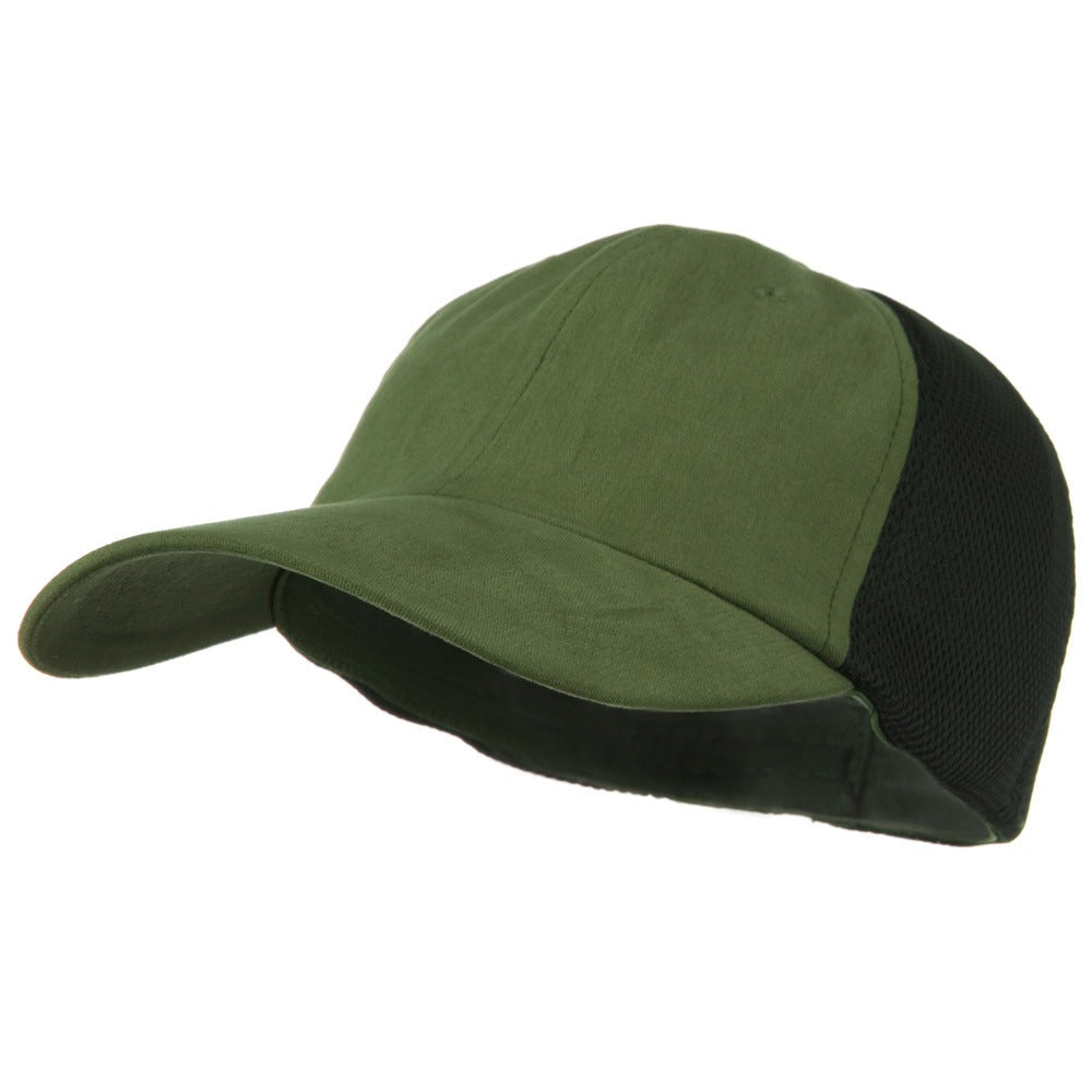 Big Size Summer Twill Mesh Flexible Fitted Cap