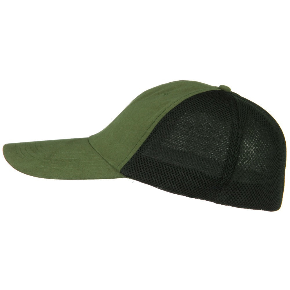 Big Size Summer Twill Mesh Flexible Fitted Cap