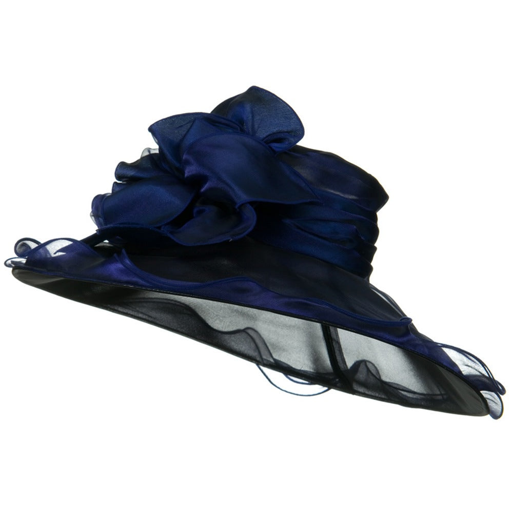 Double Trim Organza Hat