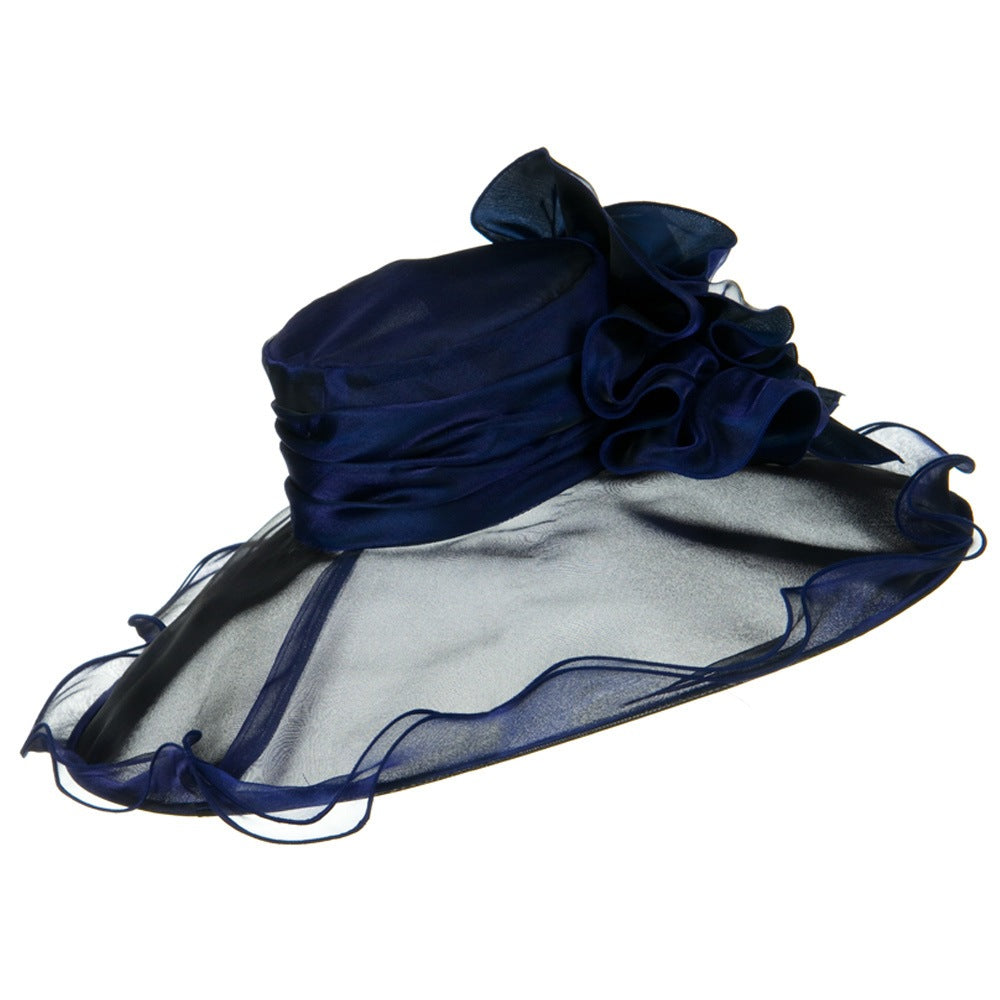 Double Trim Organza Hat