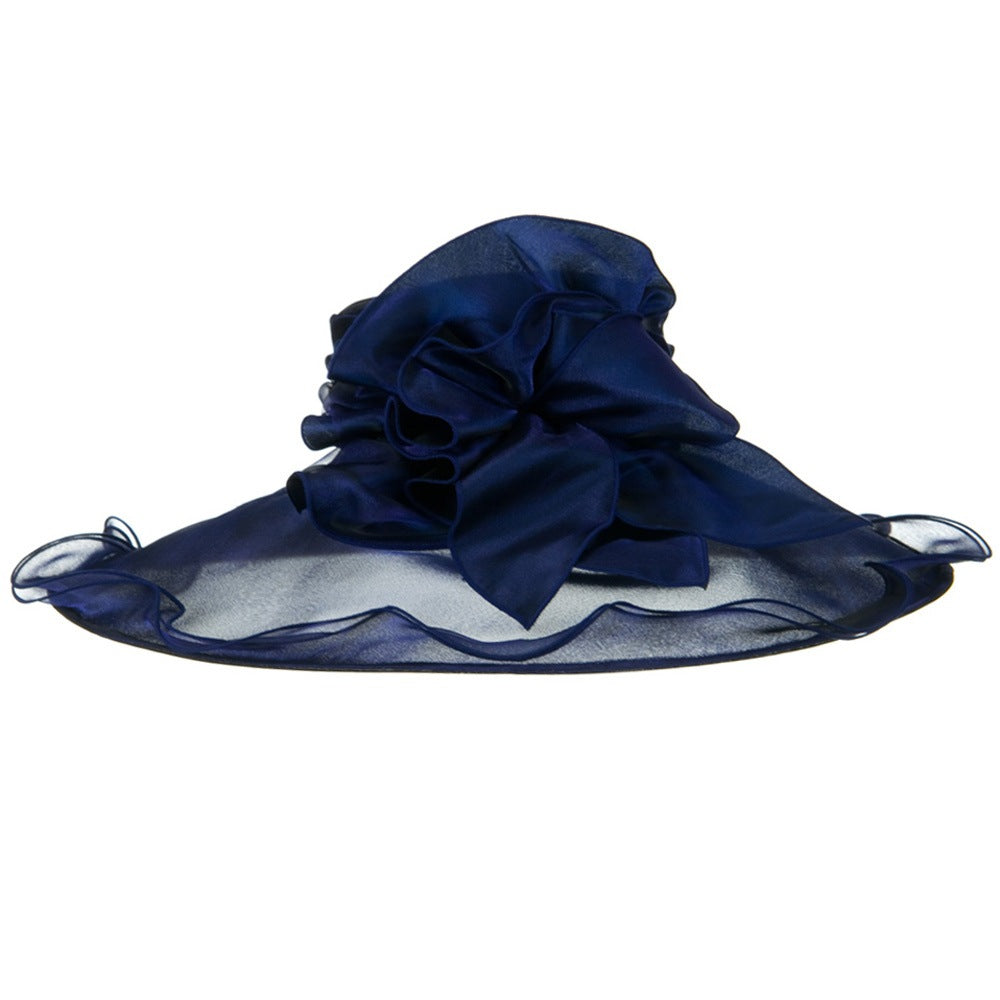 Double Trim Organza Hat