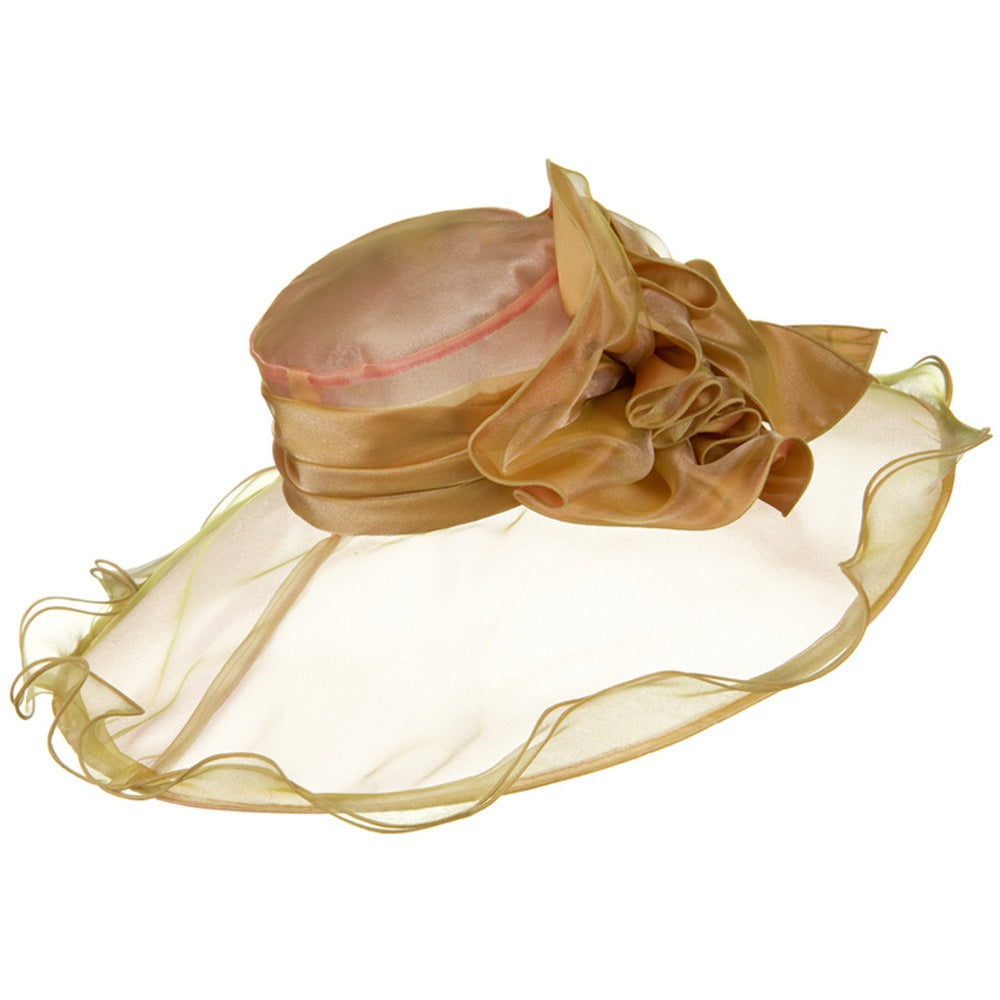 Double Trim Organza Hat