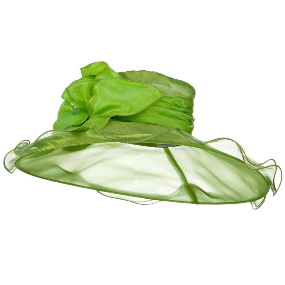 Double Trim Organza Hat