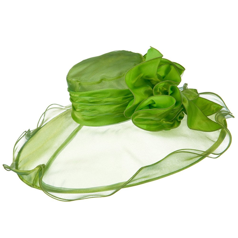 Double Trim Organza Hat