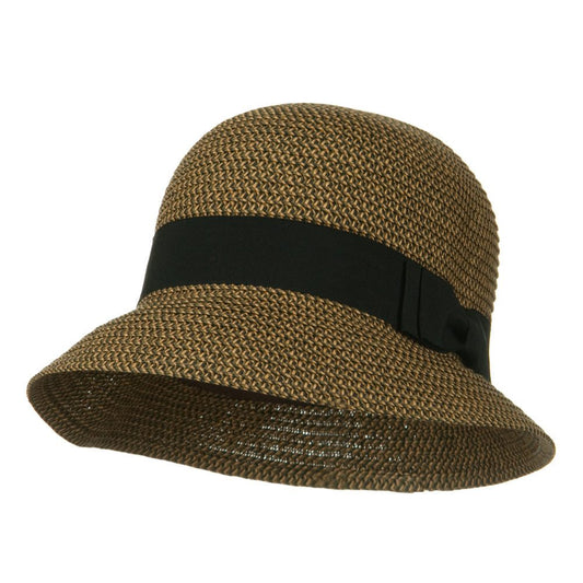 Cloche Ribbon Round Crown Hat
