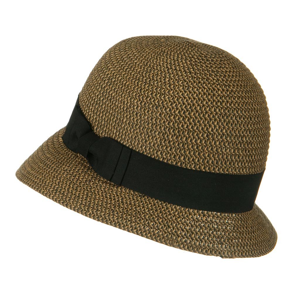 Cloche Ribbon Round Crown Hat