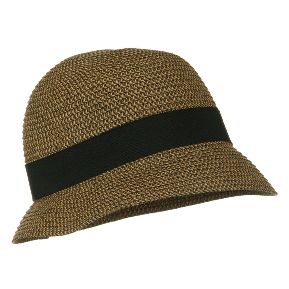 Cloche Ribbon Round Crown Hat