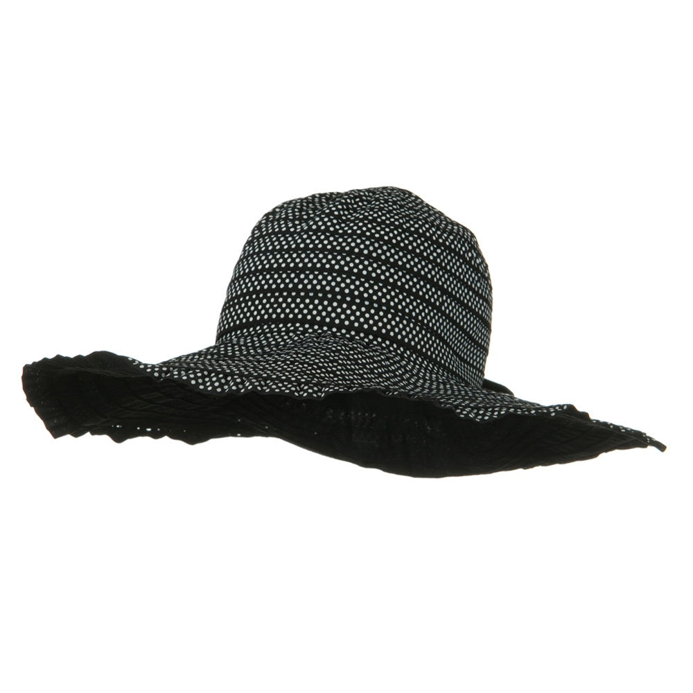 Ribbon Short Brim Self Tie Hat