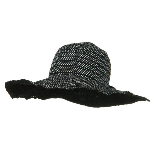 Ribbon Short Brim Self Tie Hat