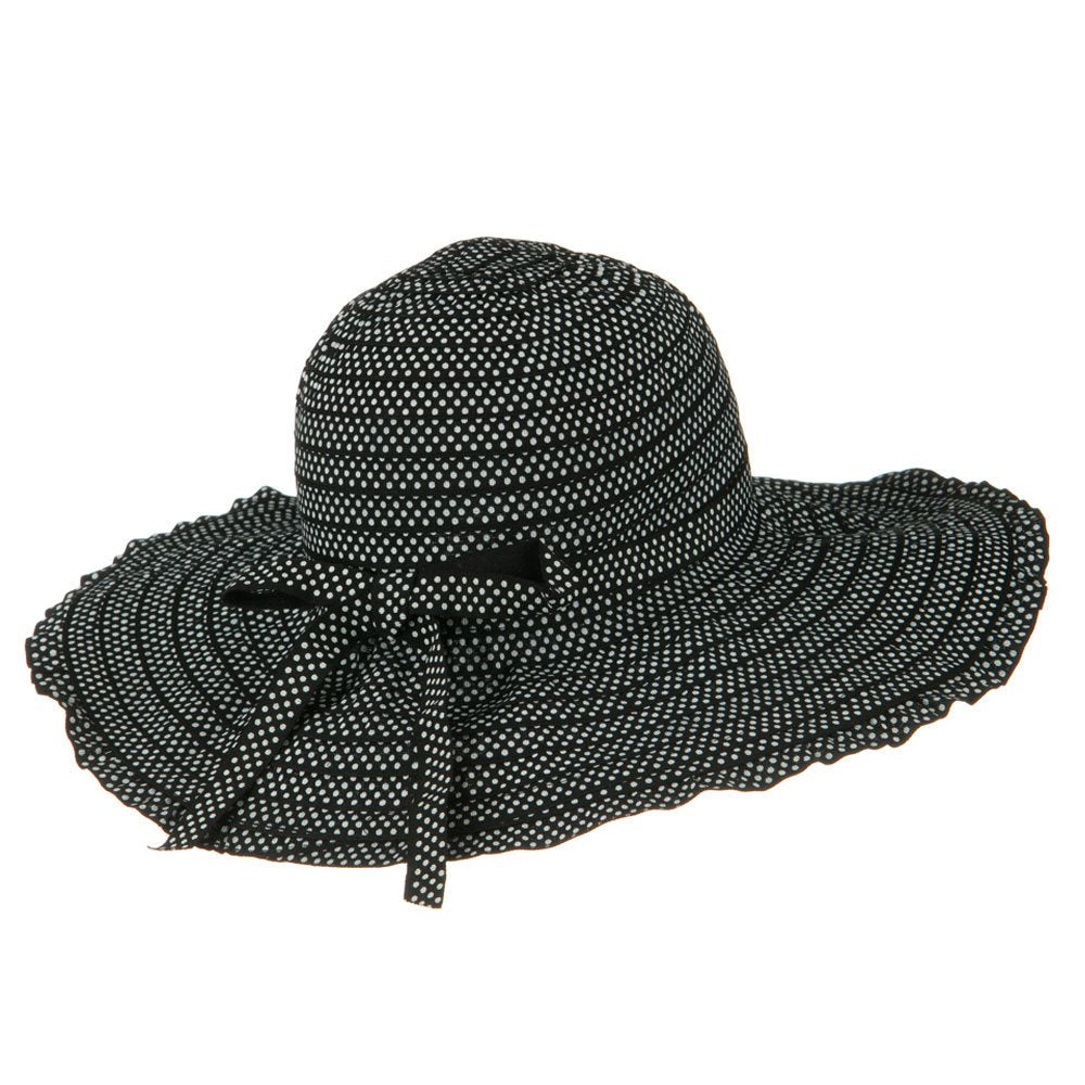 Ribbon Short Brim Self Tie Hat