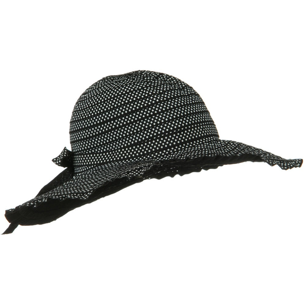 Ribbon Short Brim Self Tie Hat