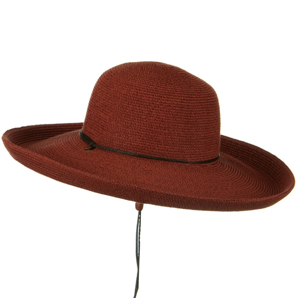 UPF 50+ Cotton Paper Braid Kettle Brim Hat