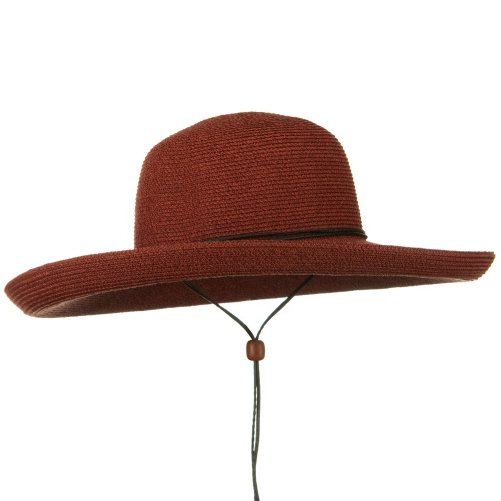 UPF 50+ Cotton Paper Braid Kettle Brim Hat