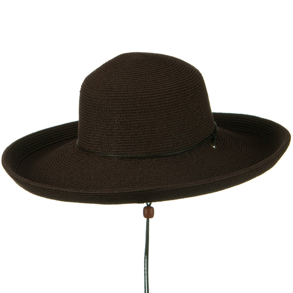 UPF 50+ Cotton Paper Braid Kettle Brim Hat