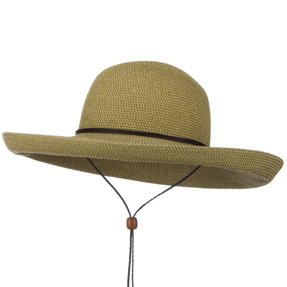 UPF 50+ Cotton Paper Braid Kettle Brim Hat