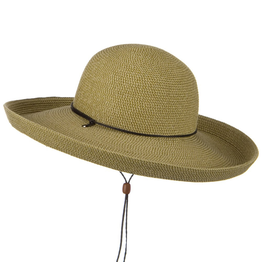 UPF 50+ Cotton Paper Braid Kettle Brim Hat