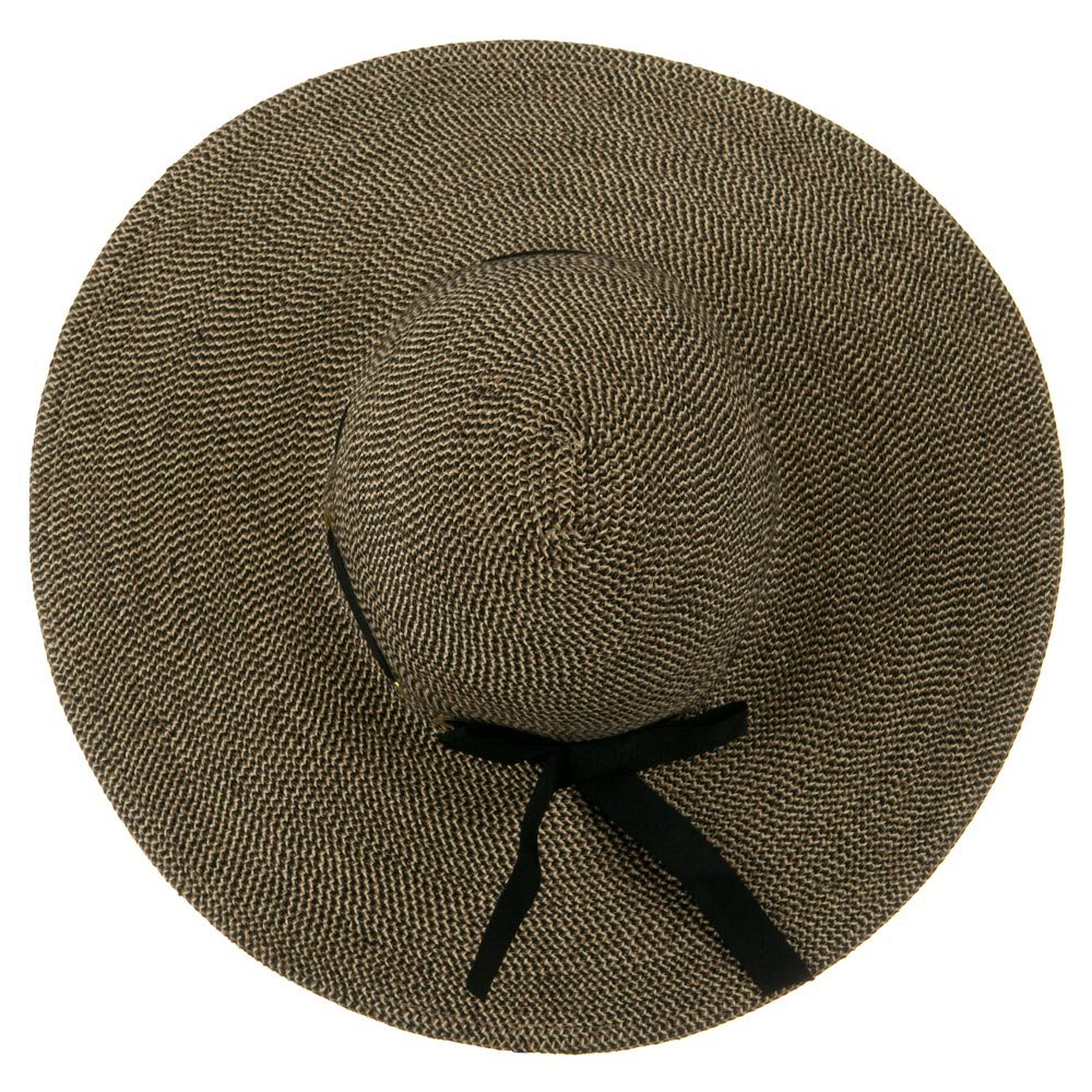 UPF 50+ Wide Flat Brim Black Trim Hat