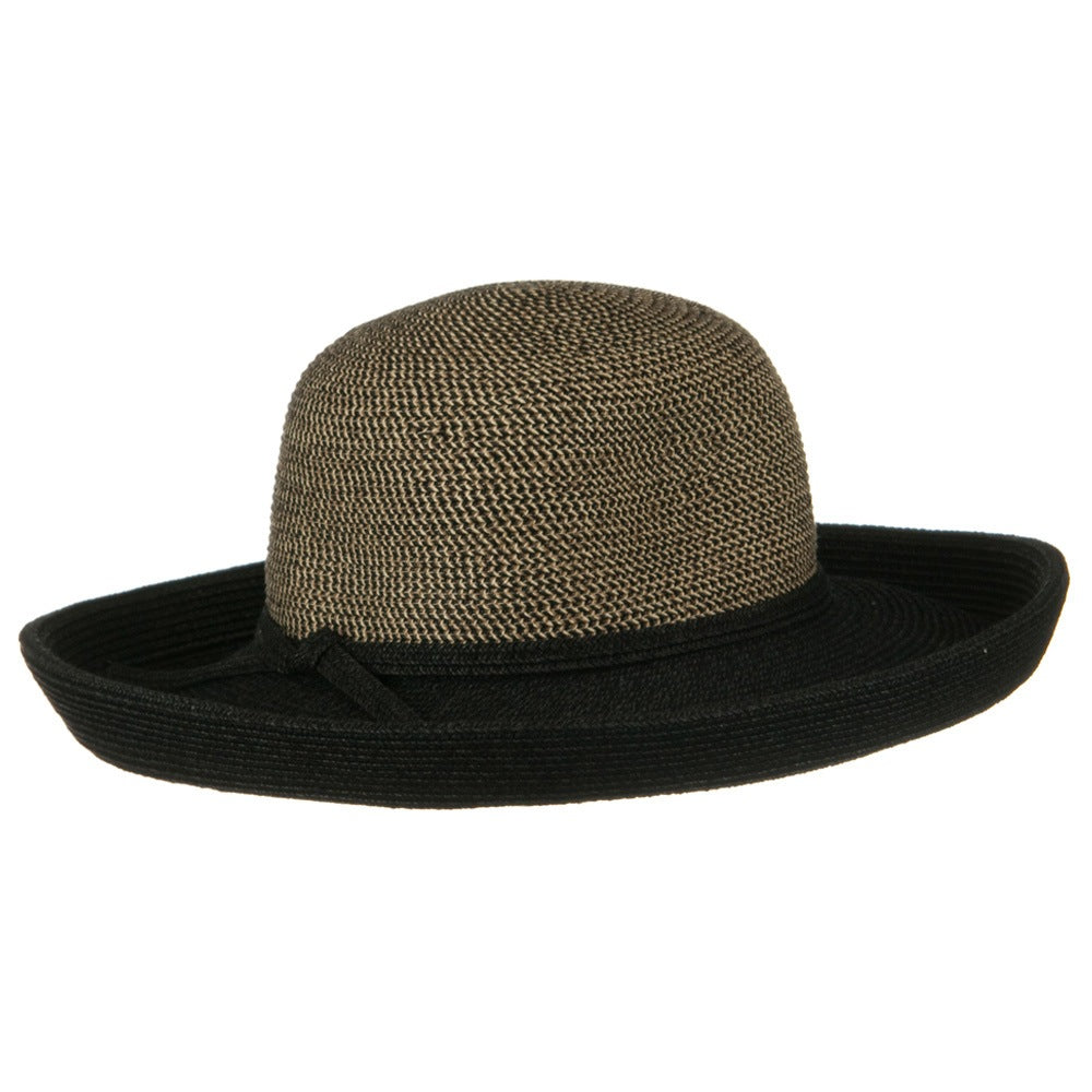 UPF 50+ Tweed Braid Large Kettle Brim Hat