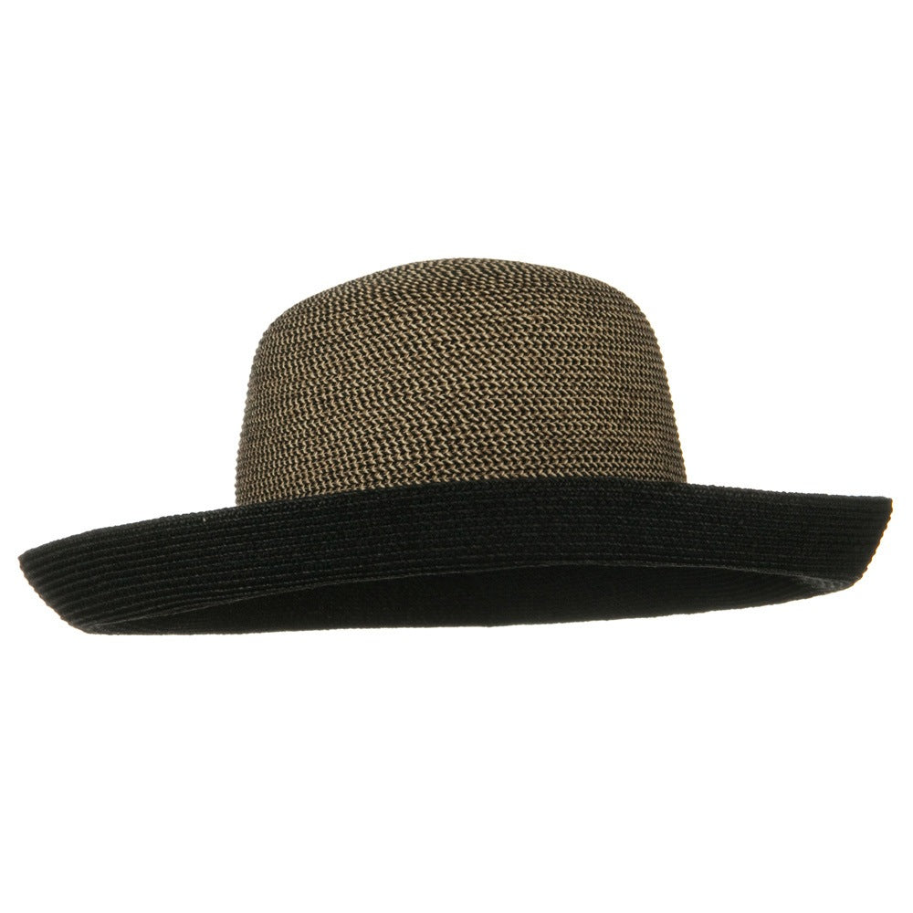 UPF 50+ Tweed Braid Large Kettle Brim Hat