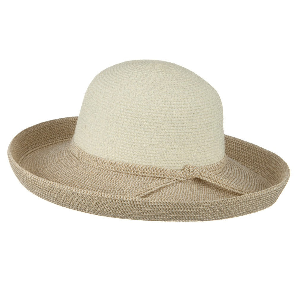 UPF 50+ Tweed Braid Large Kettle Brim Hat