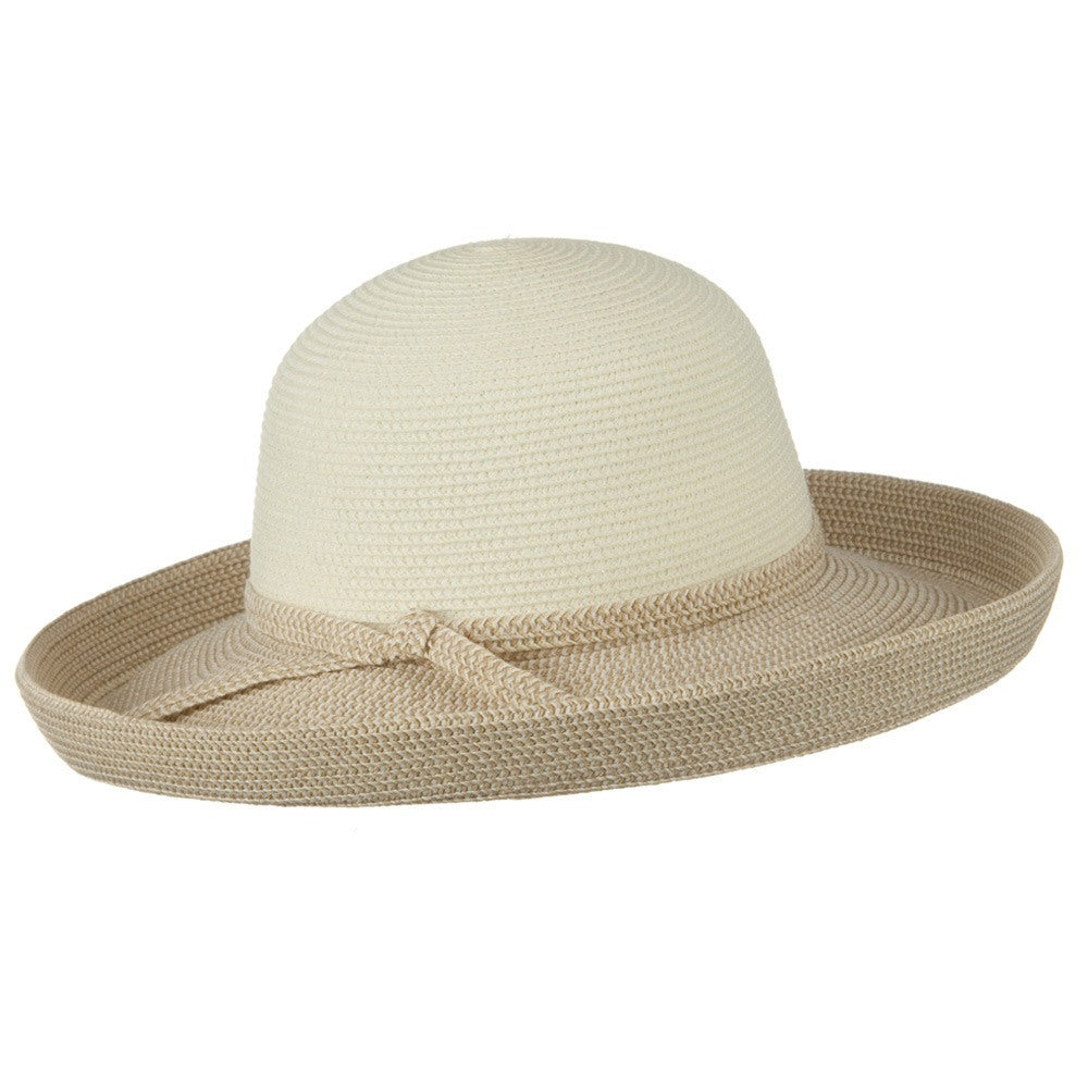 UPF 50+ Tweed Braid Large Kettle Brim Hat