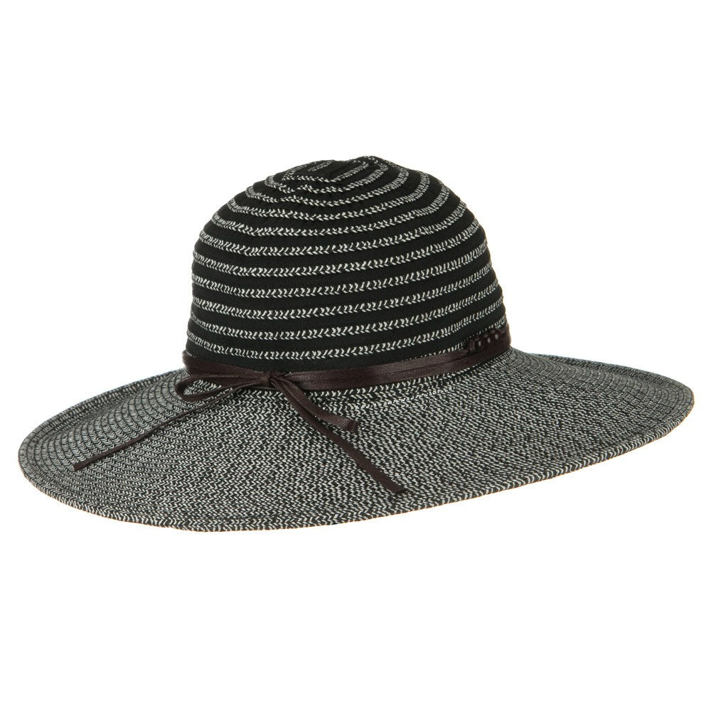 UPF 50+ Braider Ribbon Wide Flat Brim Hat