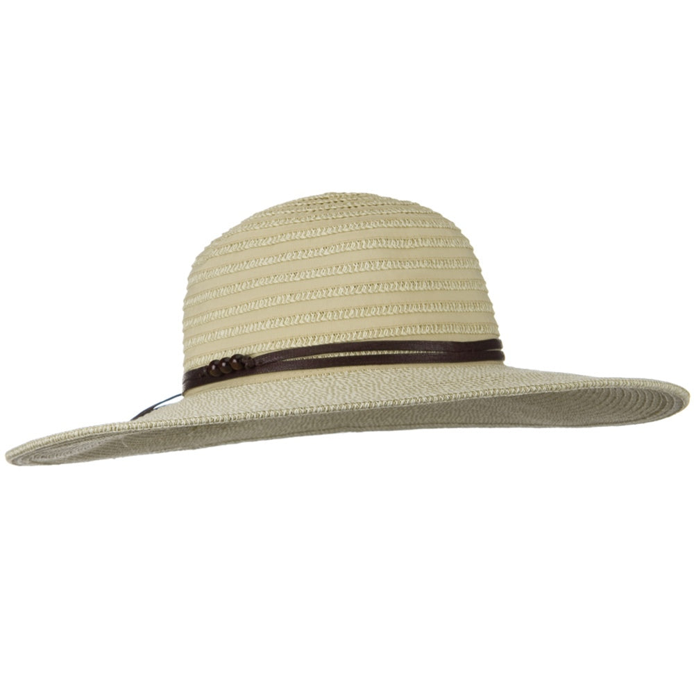 UPF 50+ Braider Ribbon Wide Flat Brim Hat