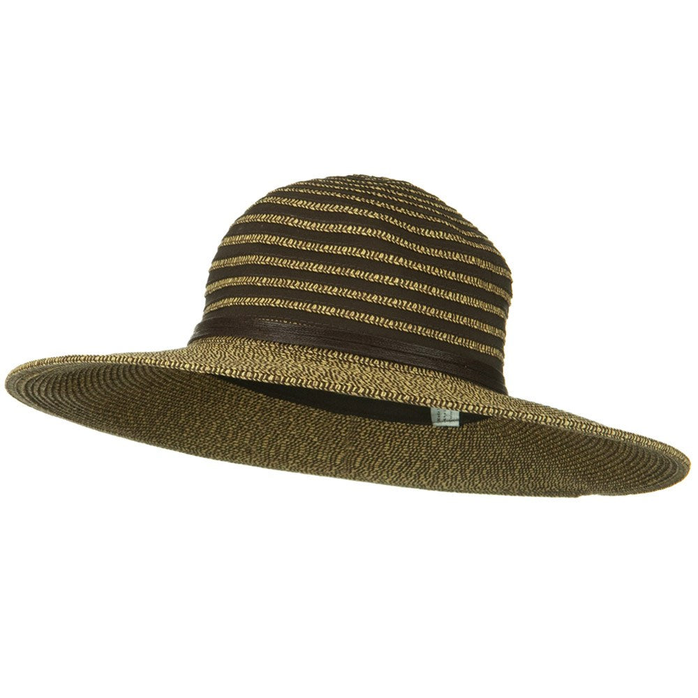 UPF 50+ Braider Ribbon Wide Flat Brim Hat