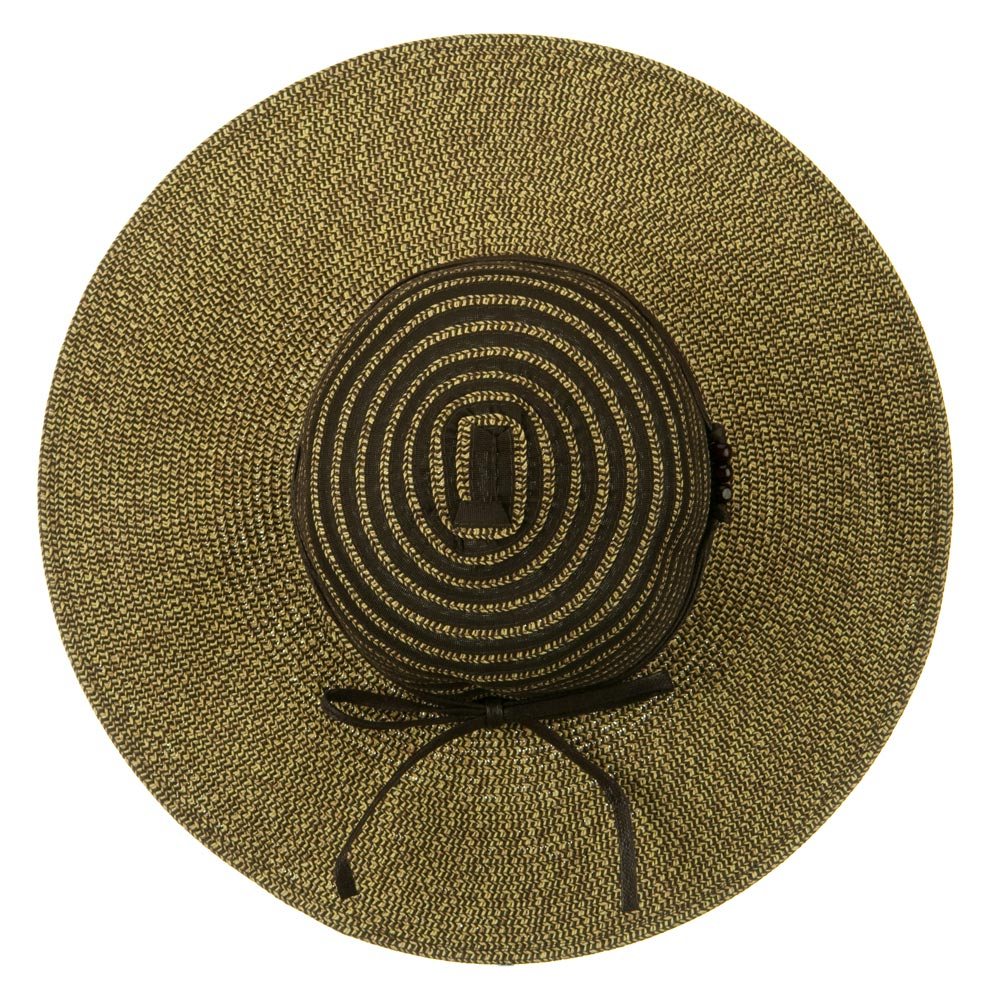 UPF 50+ Braider Ribbon Wide Flat Brim Hat