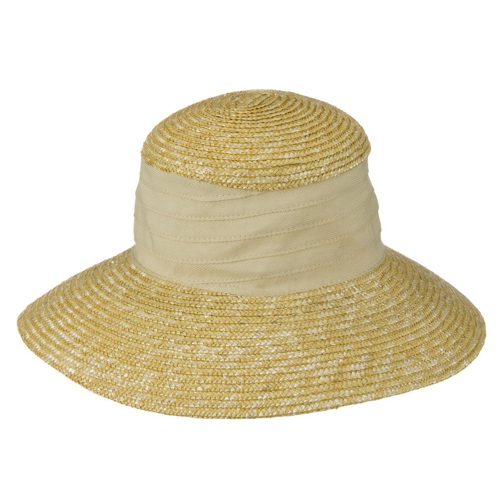 Wheat Straw Medium 4 Inch Brim Hat