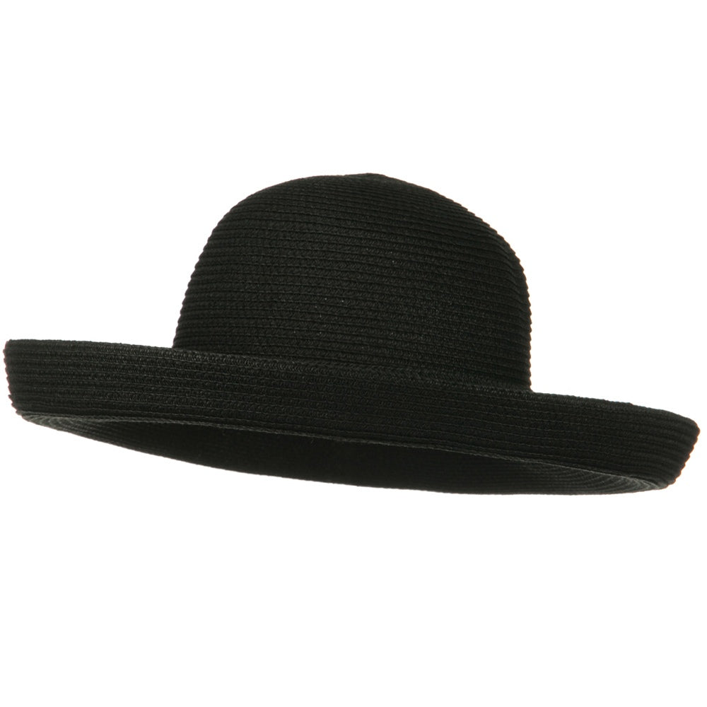 Sewn Braid Kettle Brim Ribbon Hat