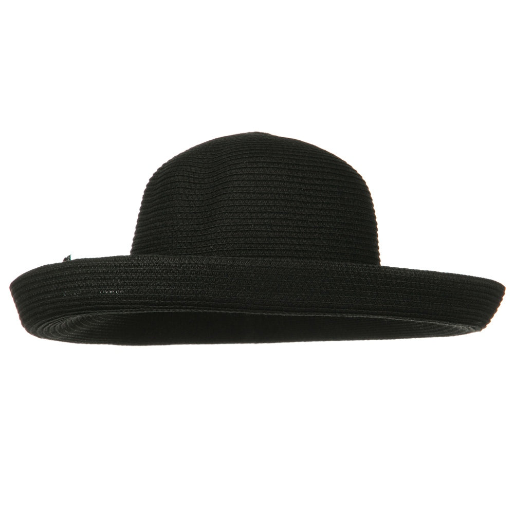 Sewn Braid Kettle Brim Ribbon Hat
