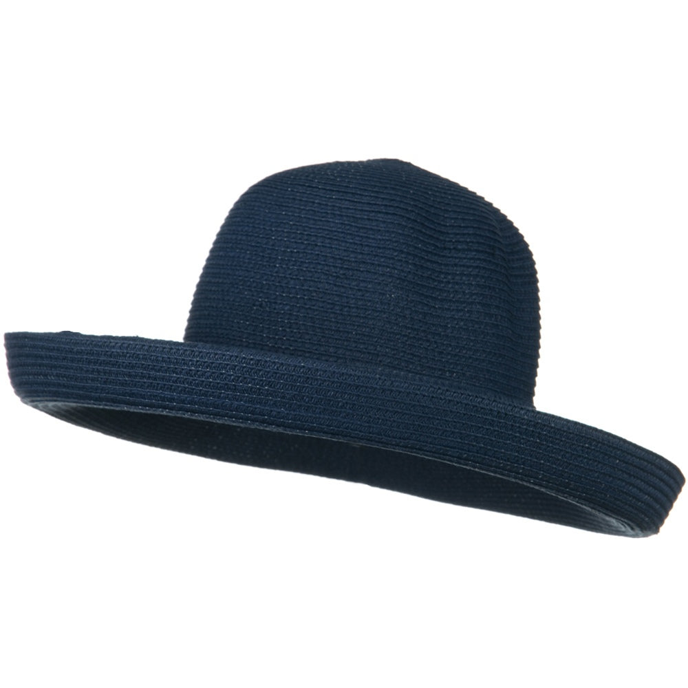 Sewn Braid Kettle Brim Ribbon Hat