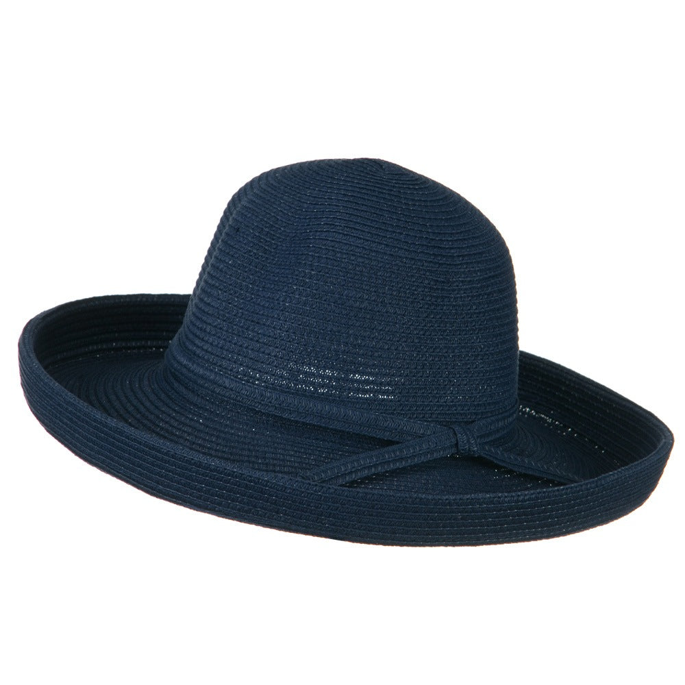 Sewn Braid Kettle Brim Ribbon Hat