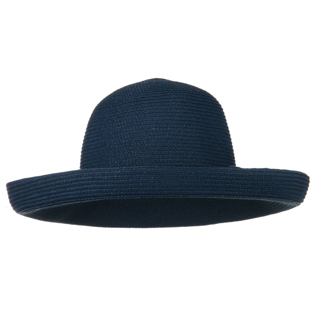 Sewn Braid Kettle Brim Ribbon Hat