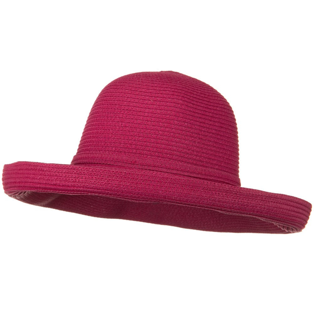 Sewn Braid Kettle Brim Ribbon Hat