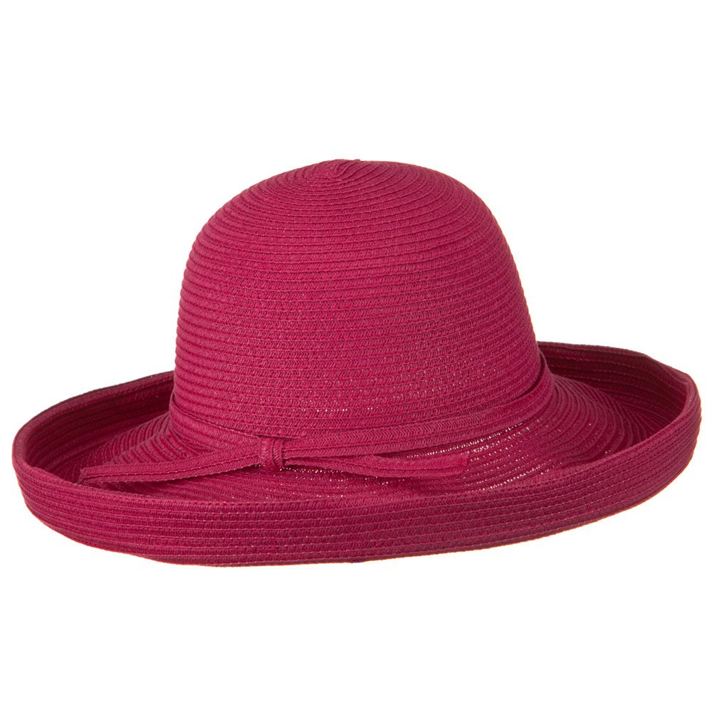 Sewn Braid Kettle Brim Ribbon Hat