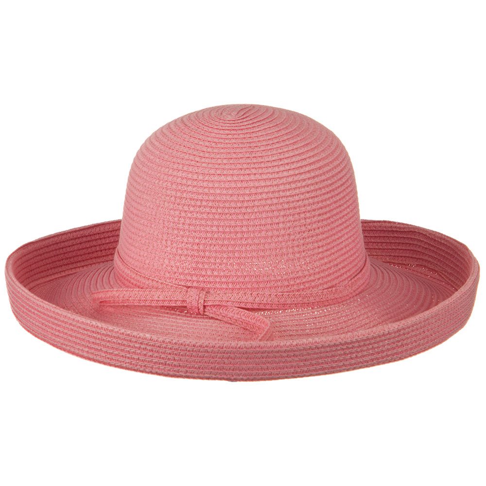 Sewn Braid Kettle Brim Ribbon Hat