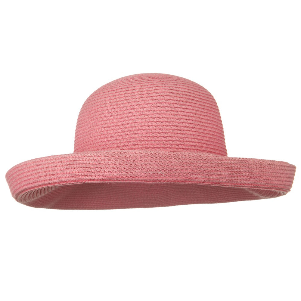 Sewn Braid Kettle Brim Ribbon Hat