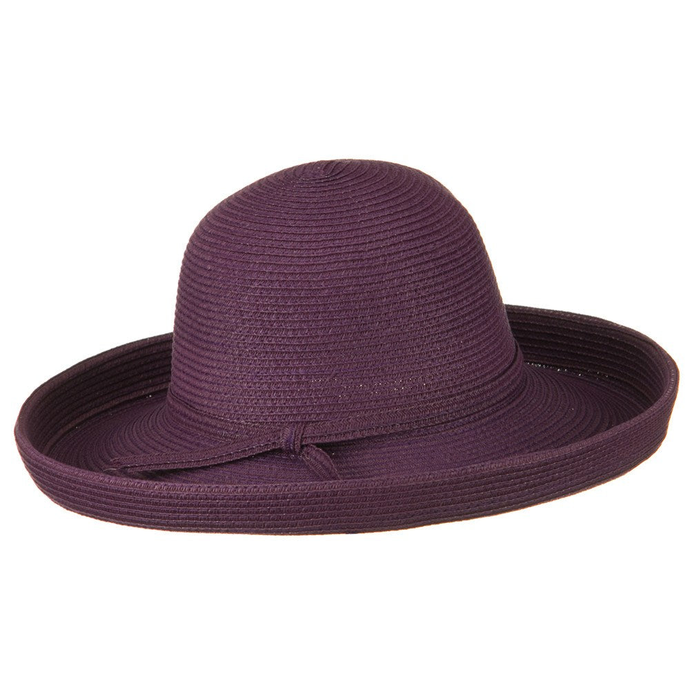 Sewn Braid Kettle Brim Ribbon Hat