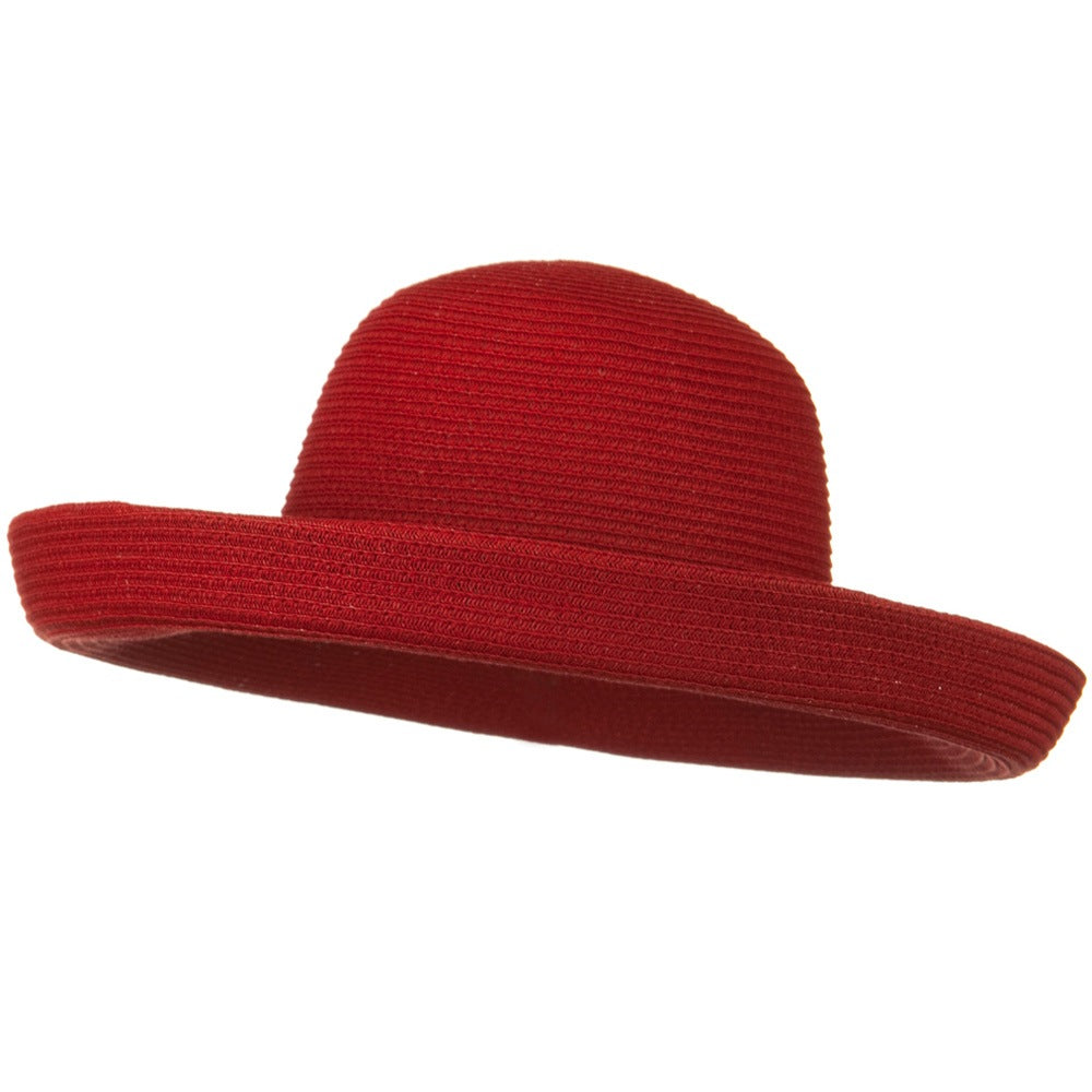 Sewn Braid Kettle Brim Ribbon Hat