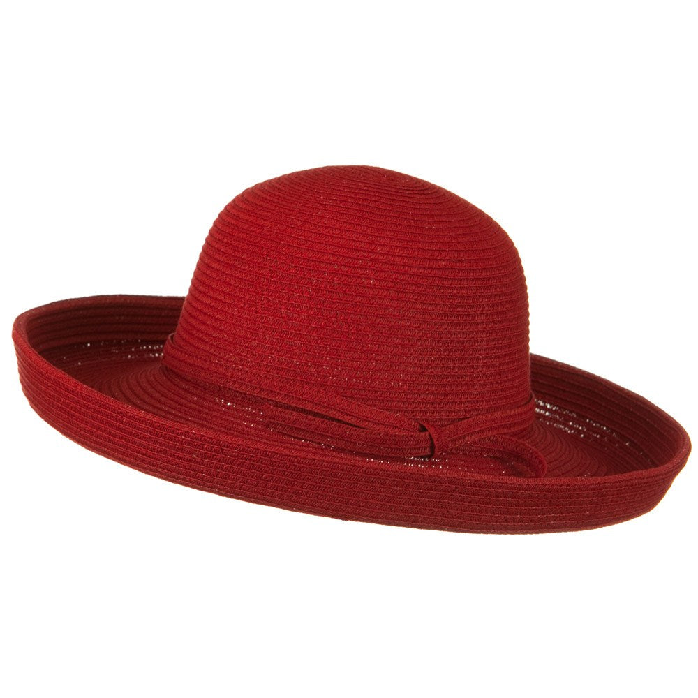Sewn Braid Kettle Brim Ribbon Hat