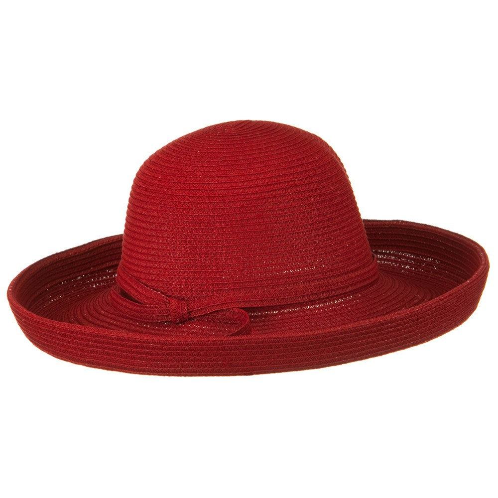 Sewn Braid Kettle Brim Ribbon Hat